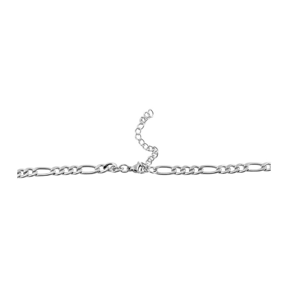Unisex Halskette – Figarokette aus Edelstahl 55 cm