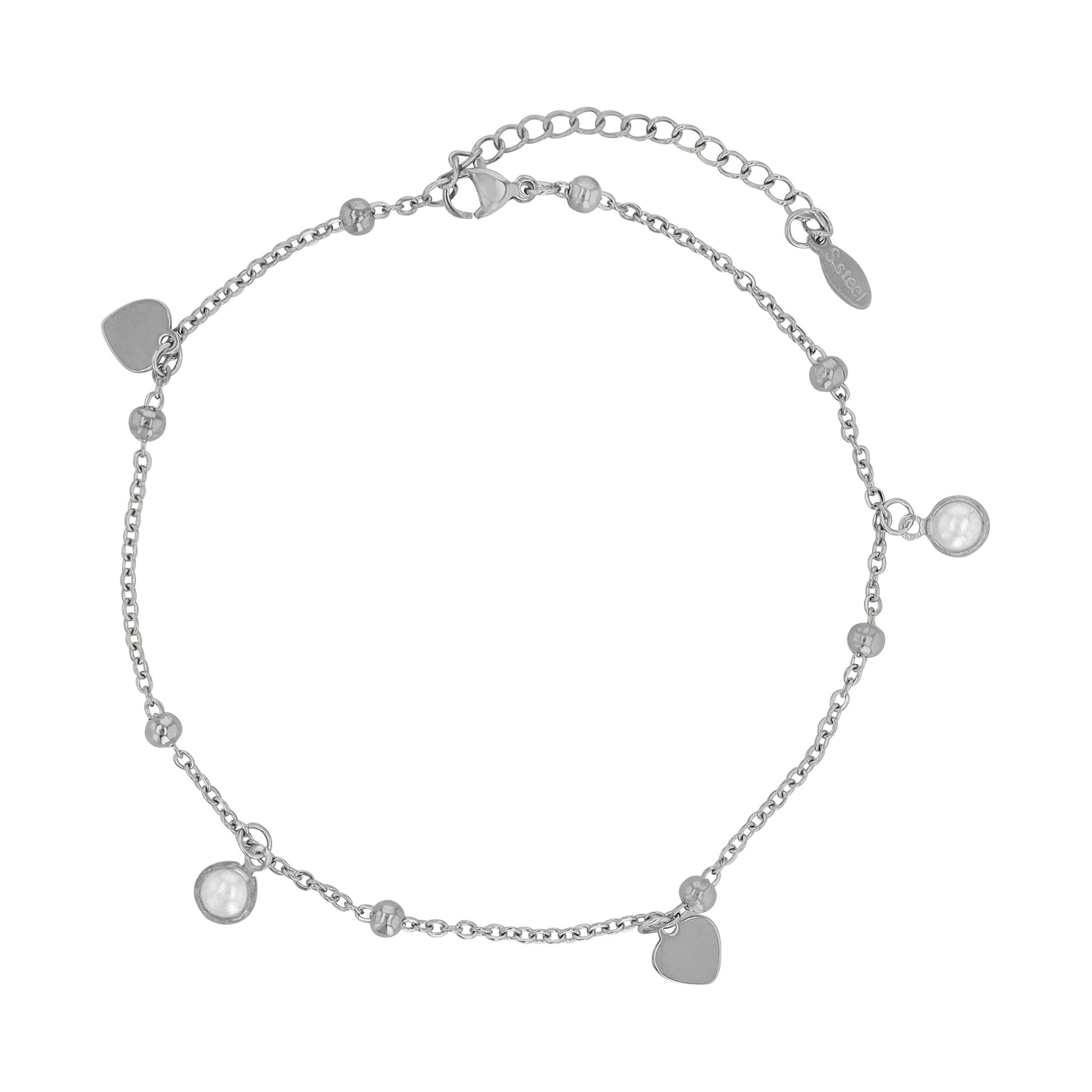 Damen Anhänger aus Edelstahl mit Perle
