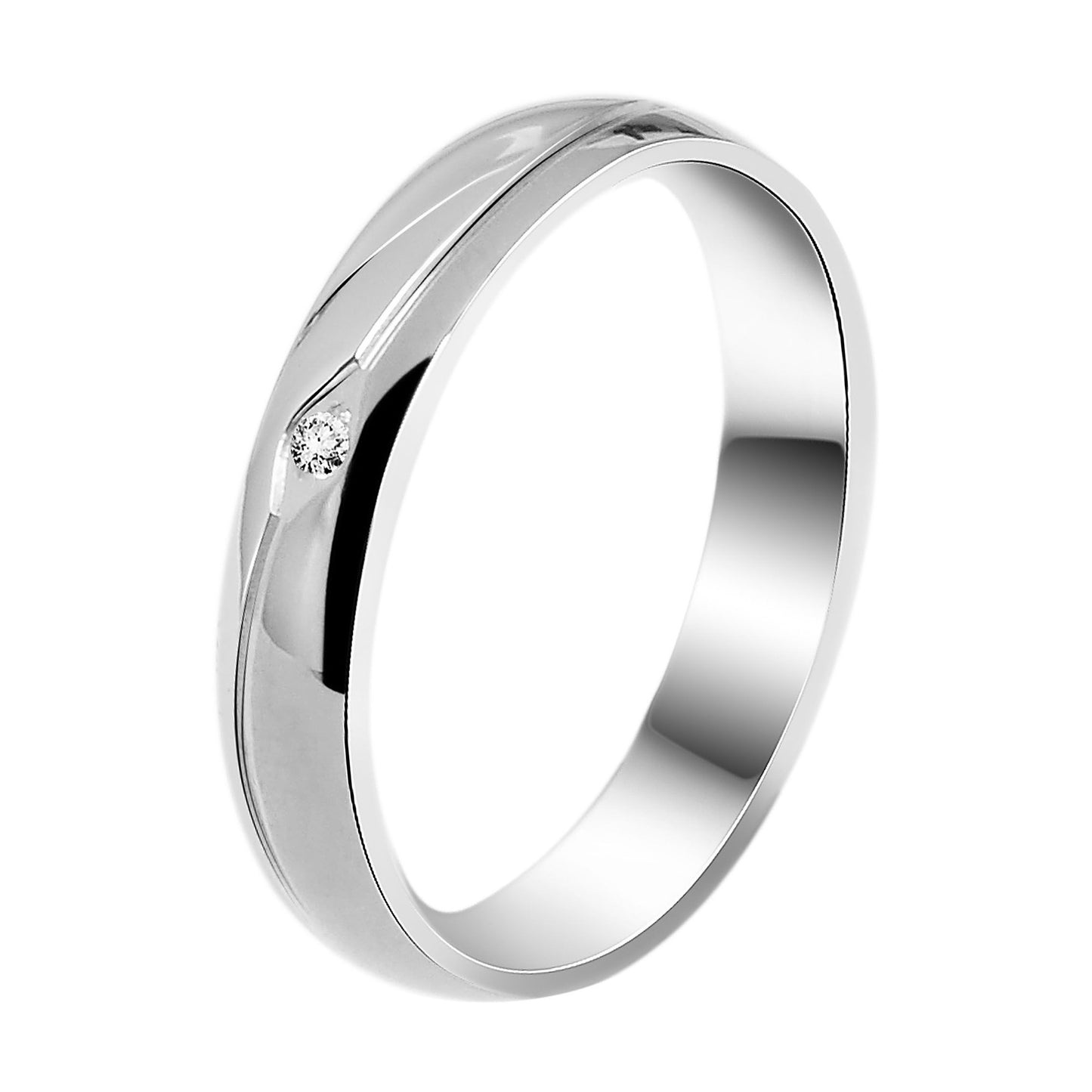 Damen Ring aus Edelstahl mit Strass Steinchen