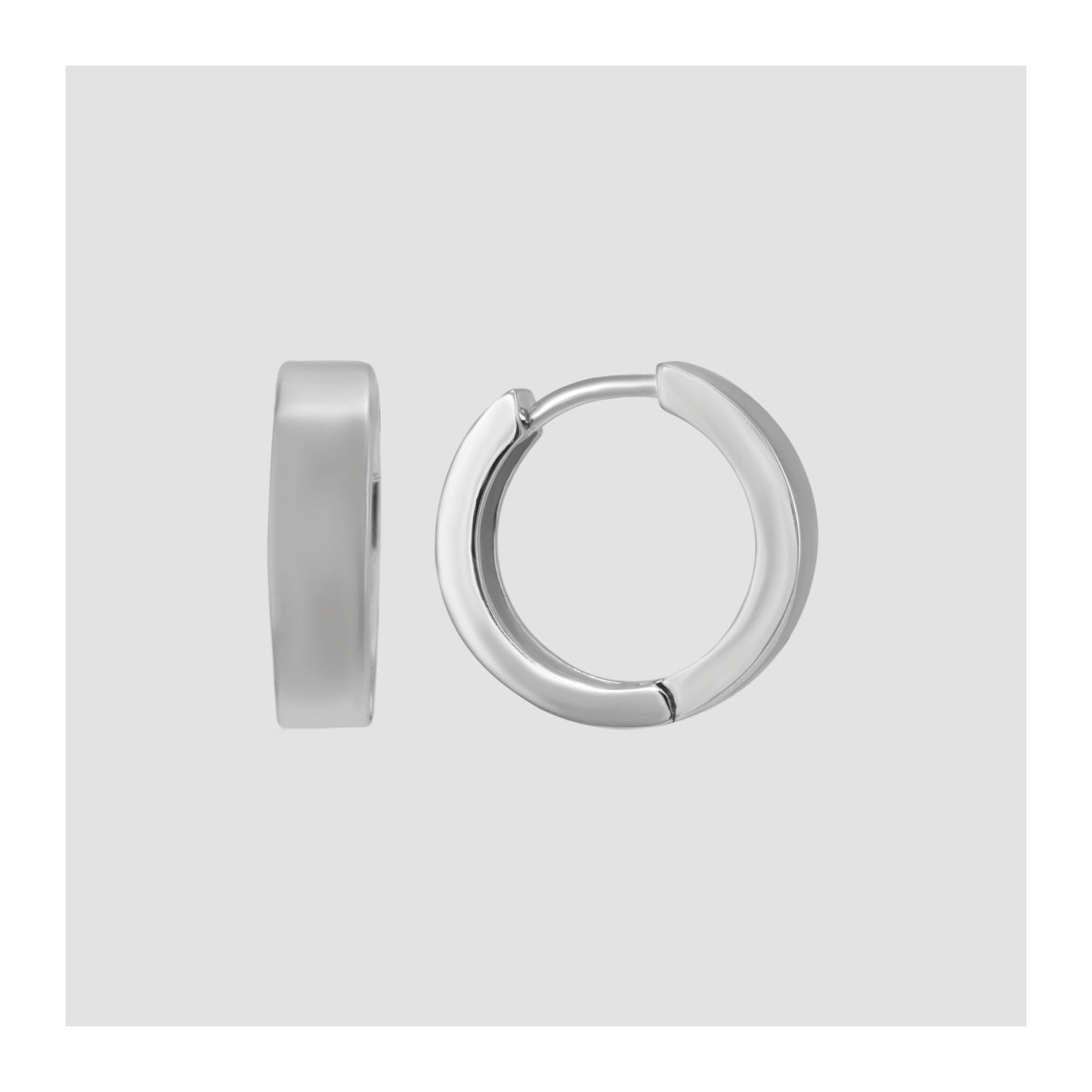 Unisex Ohrringe – Klappcreole aus 925 Silber