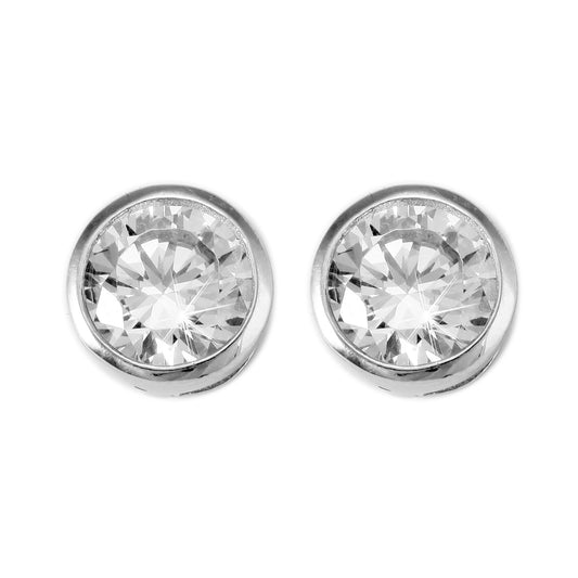 Damen Ohrringe – Ohrstecker aus 925 Silber mit Zirkonia