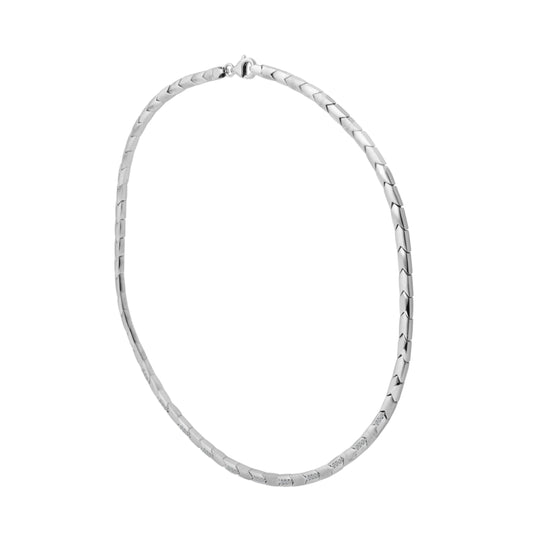 Damen Halskette aus 925 Silber mit Zirkonia 45 cm