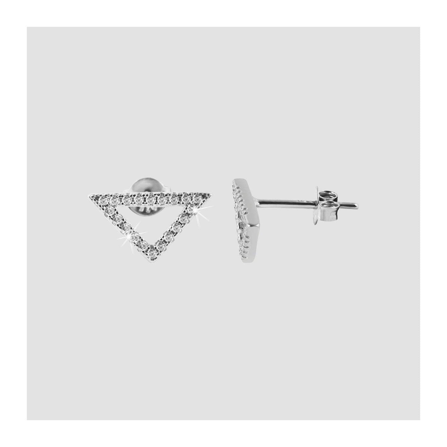 Damen Ohrringe – Ohrstecker aus 925 Silber mit Zirkonia