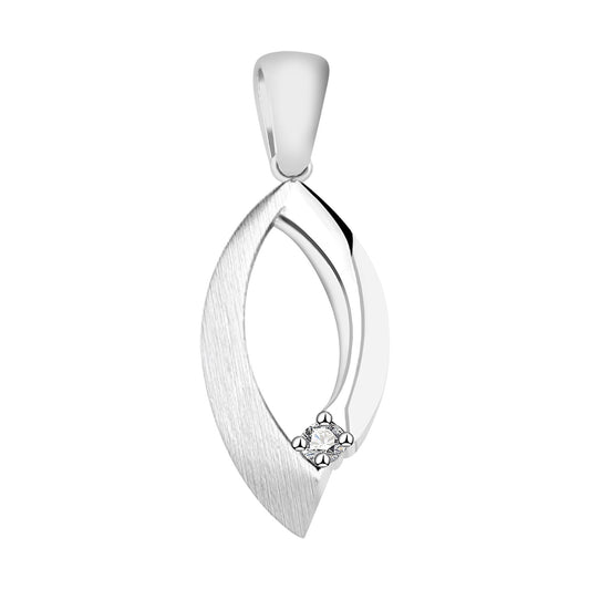 Damen Anhänger aus 925 Silber mit Zirkonia