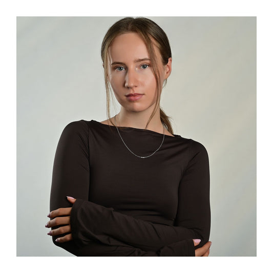 Unisex Halskette – Ankerkette aus Edelstahl 80 cm