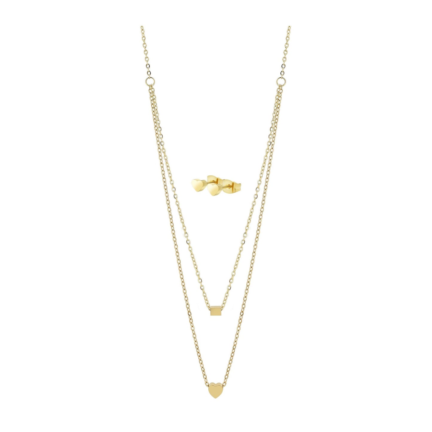 Damen Halskette aus Edelstahl 45+5