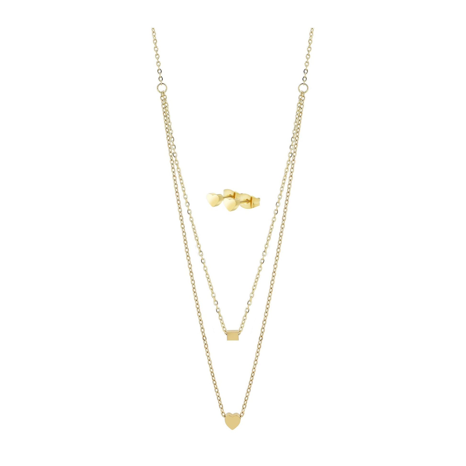 Damen Halskette aus Edelstahl 45+5