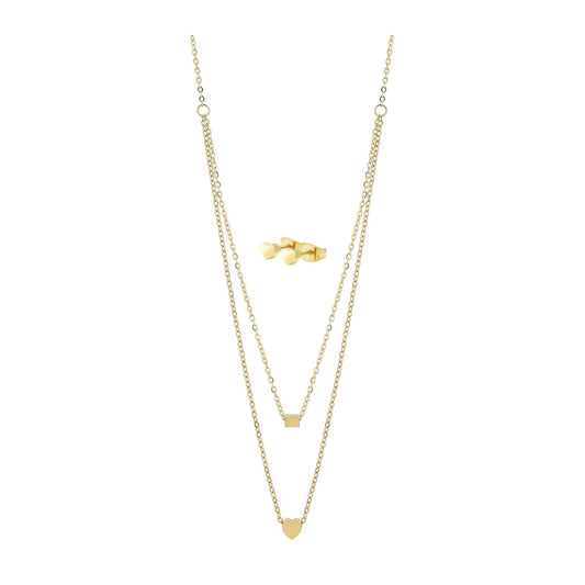 Damen Halskette aus Edelstahl 45+5