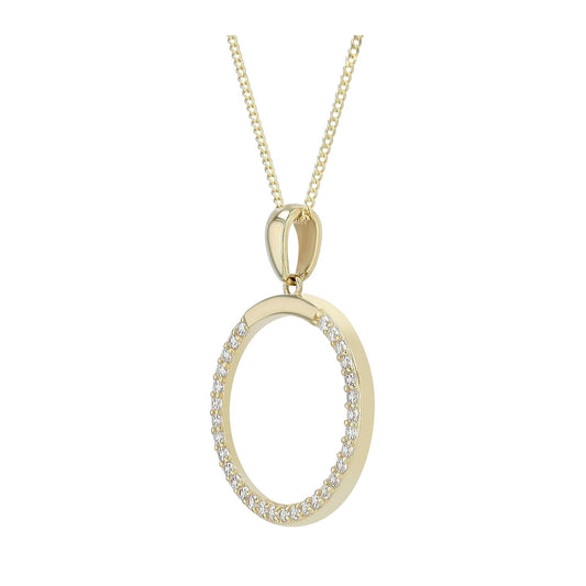 Damen Anhänger aus 925 Silber mit Zirkonia