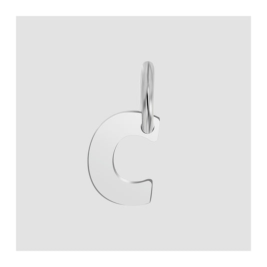 Unisex Anhänger – Buchstabe N Buchstabenanhänger aus 925 Silber