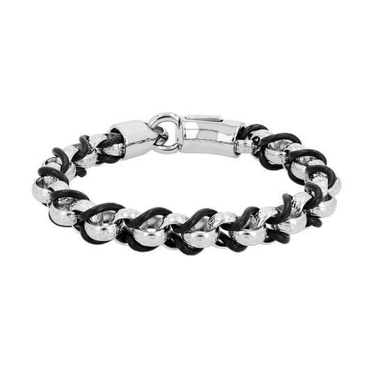 Herren Armband aus Leder 19 cm