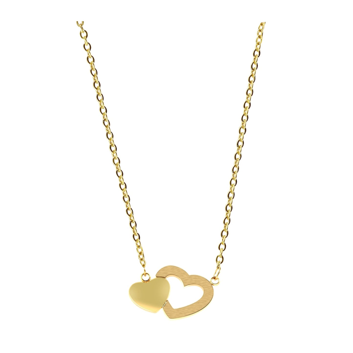 Damen Halskette aus Edelstahl 45 cm