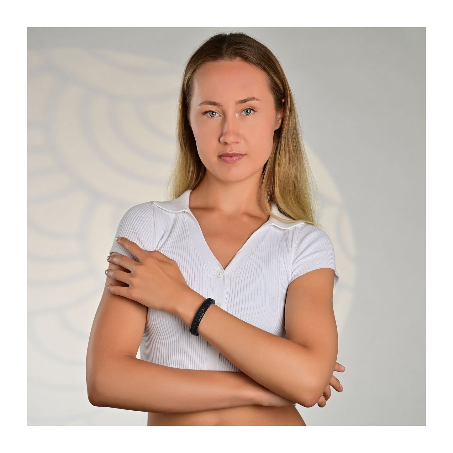 Unisex Armband aus Leder 22 cm