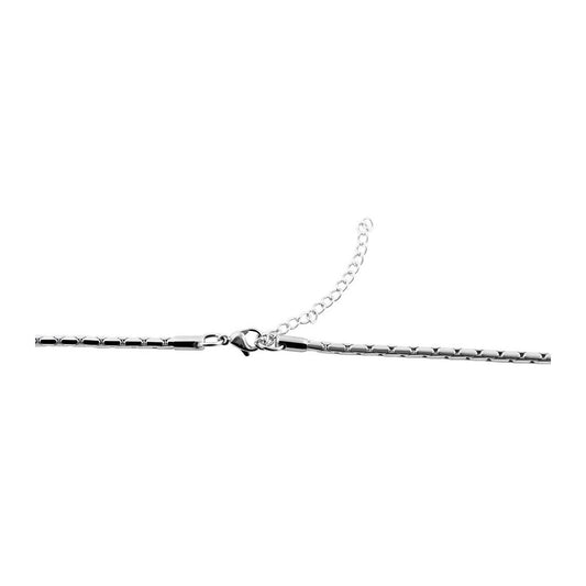 Damen Halskette – Schlangenkette aus Edelstahl 70+5