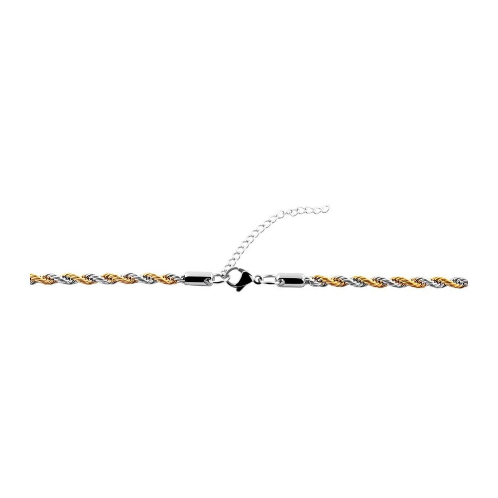 Unisex Halskette – Kordelkette aus Edelstahl 60 cm