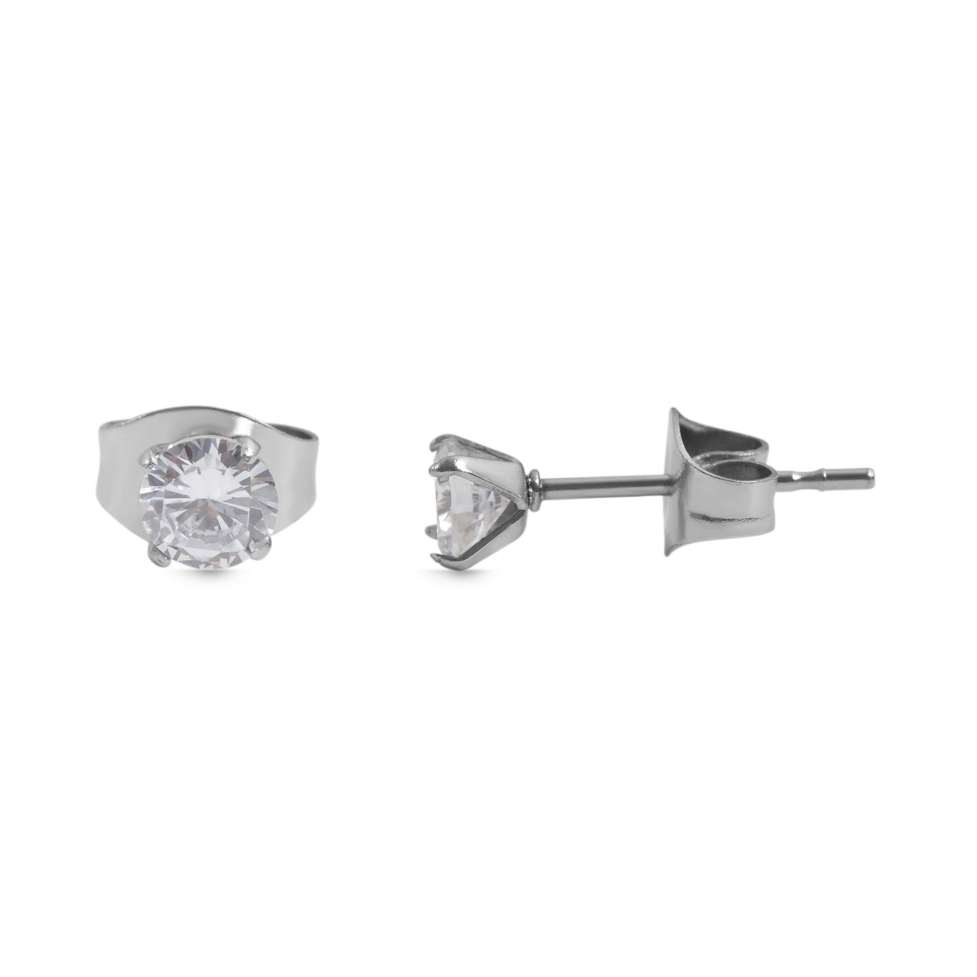 Damen Ohrringe – Ohrstecker aus Edelstahl mit Zirkonia