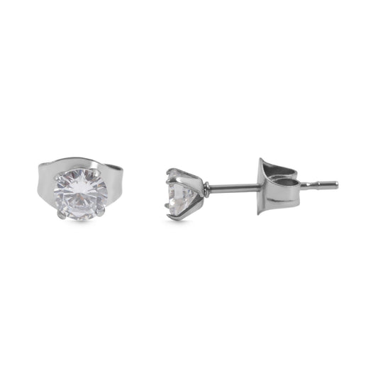 Damen Ohrringe – Ohrstecker aus Edelstahl mit Zirkonia
