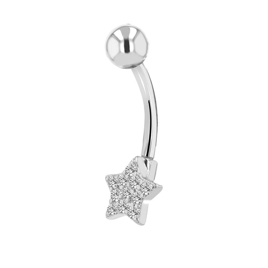 Damen Piercing – Stern aus Edelstahl