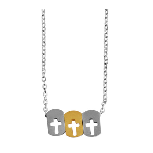 Damen Halskette – Ankerkette aus Edelstahl 43 cm