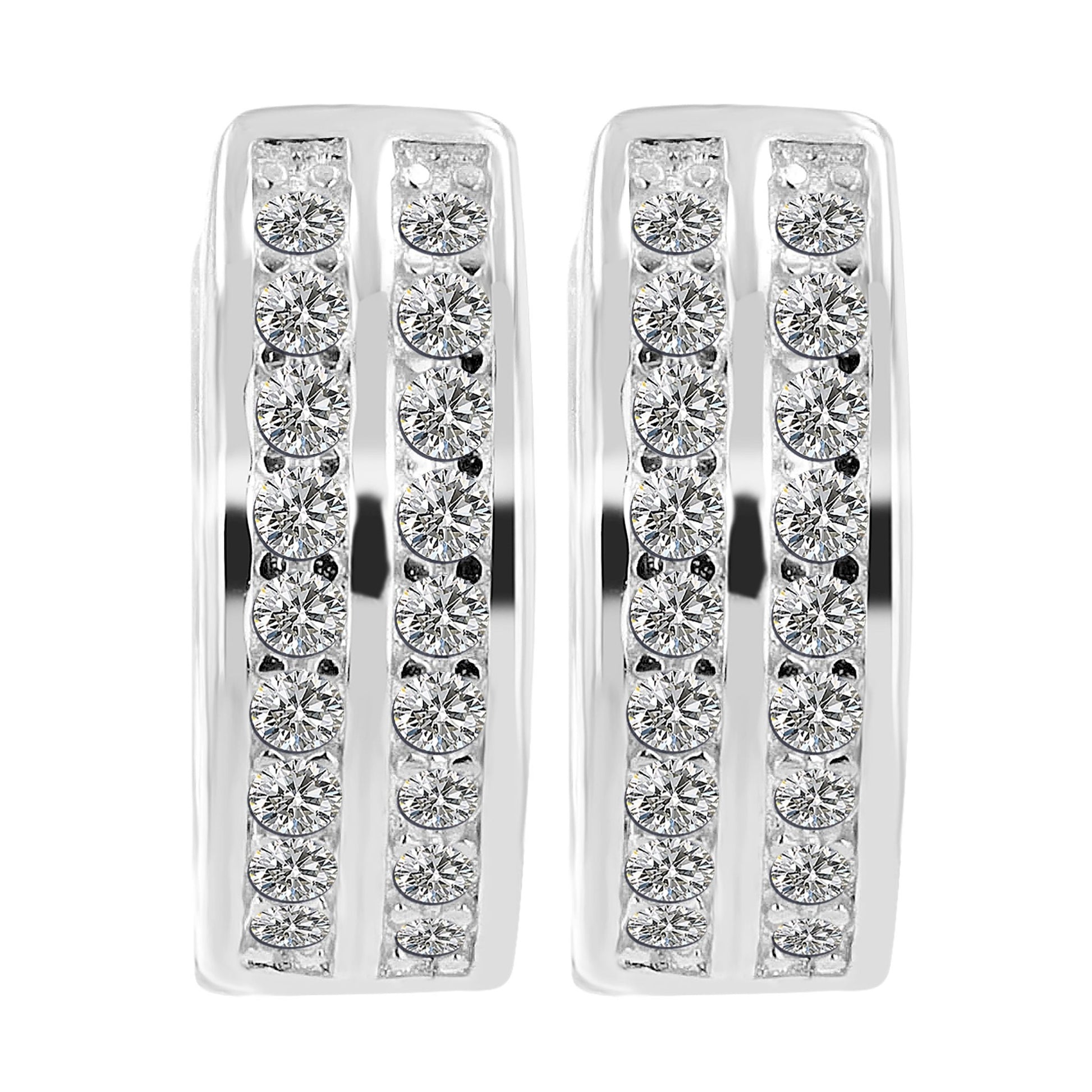 Damen Ohrringe – Klappcreole aus 925 Silber