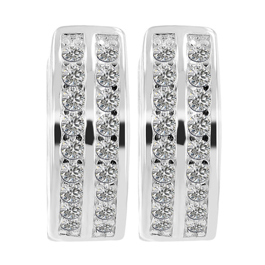 Damen Ohrringe – Klappcreole aus 925 Silber