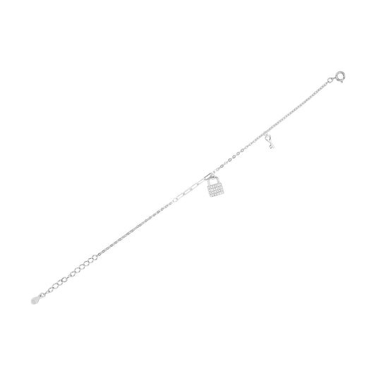 Damen Armband aus 925 Silber mit Zirkonia 17 cm