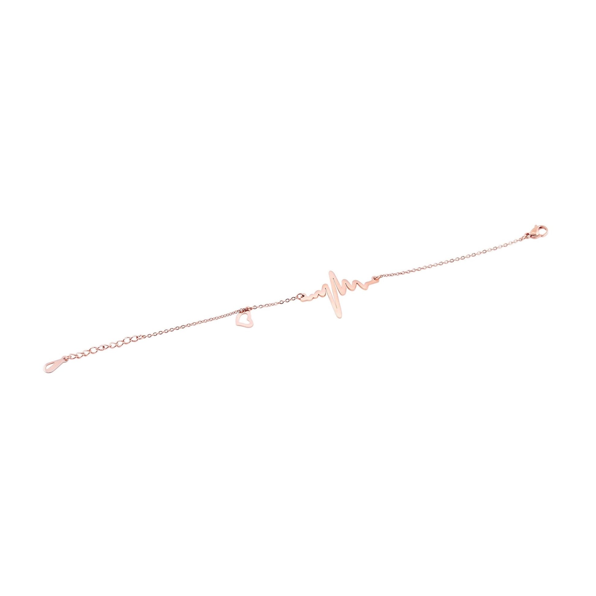 Damen Armband – Herz aus Edelstahl 17 cm