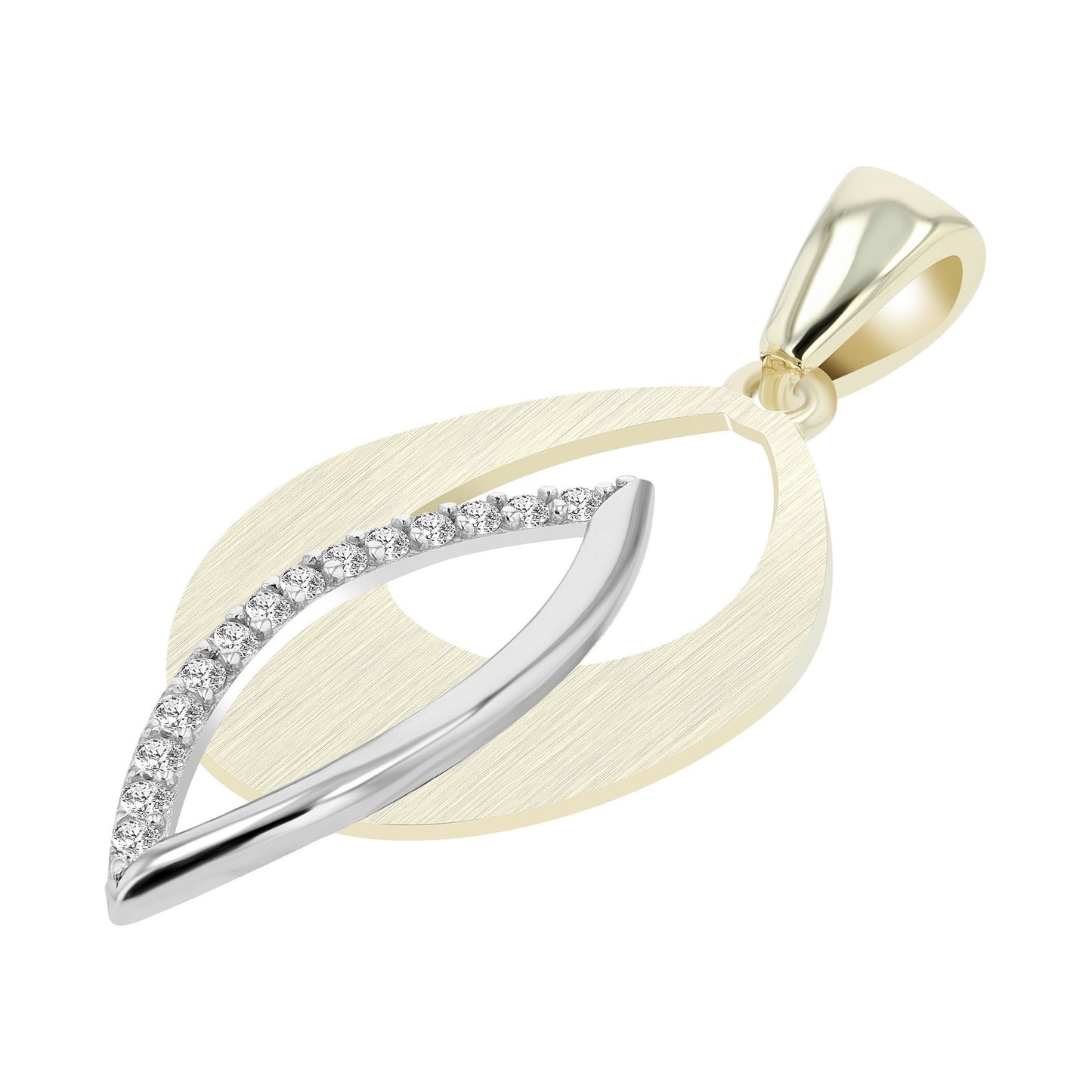 Damen Anhänger aus 333 Gold mit Zirkonia