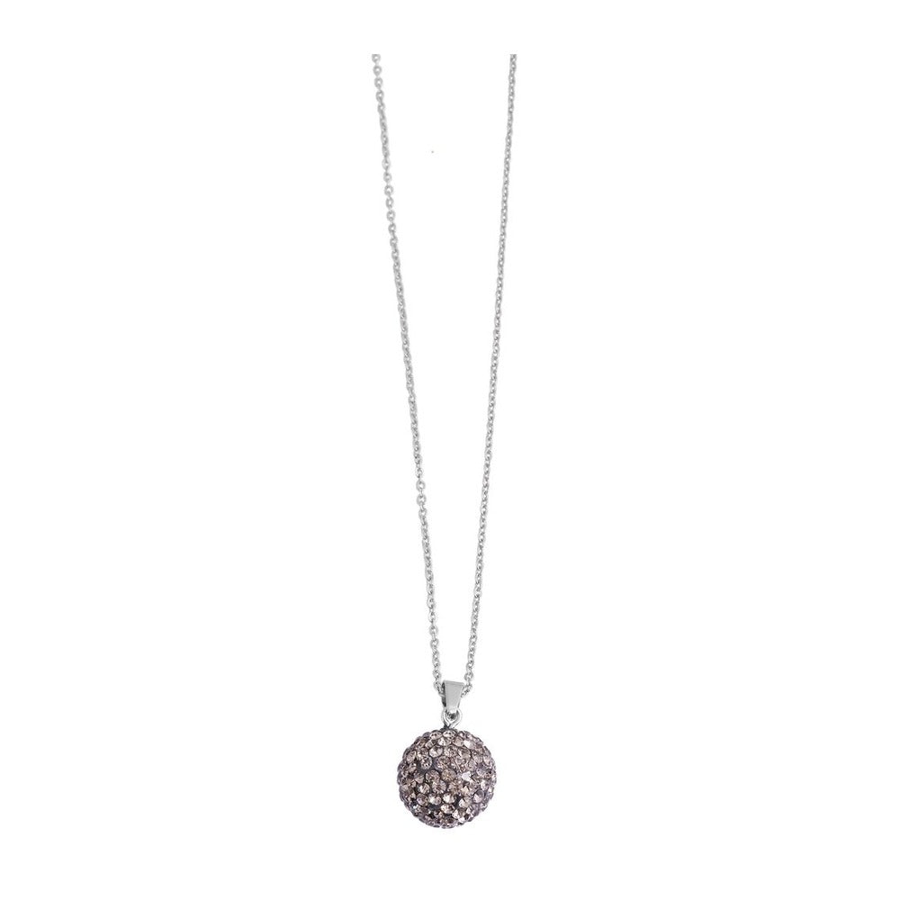 Damen Halskette – Ankerkette aus Edelstahl mit Zirkonia 43 cm