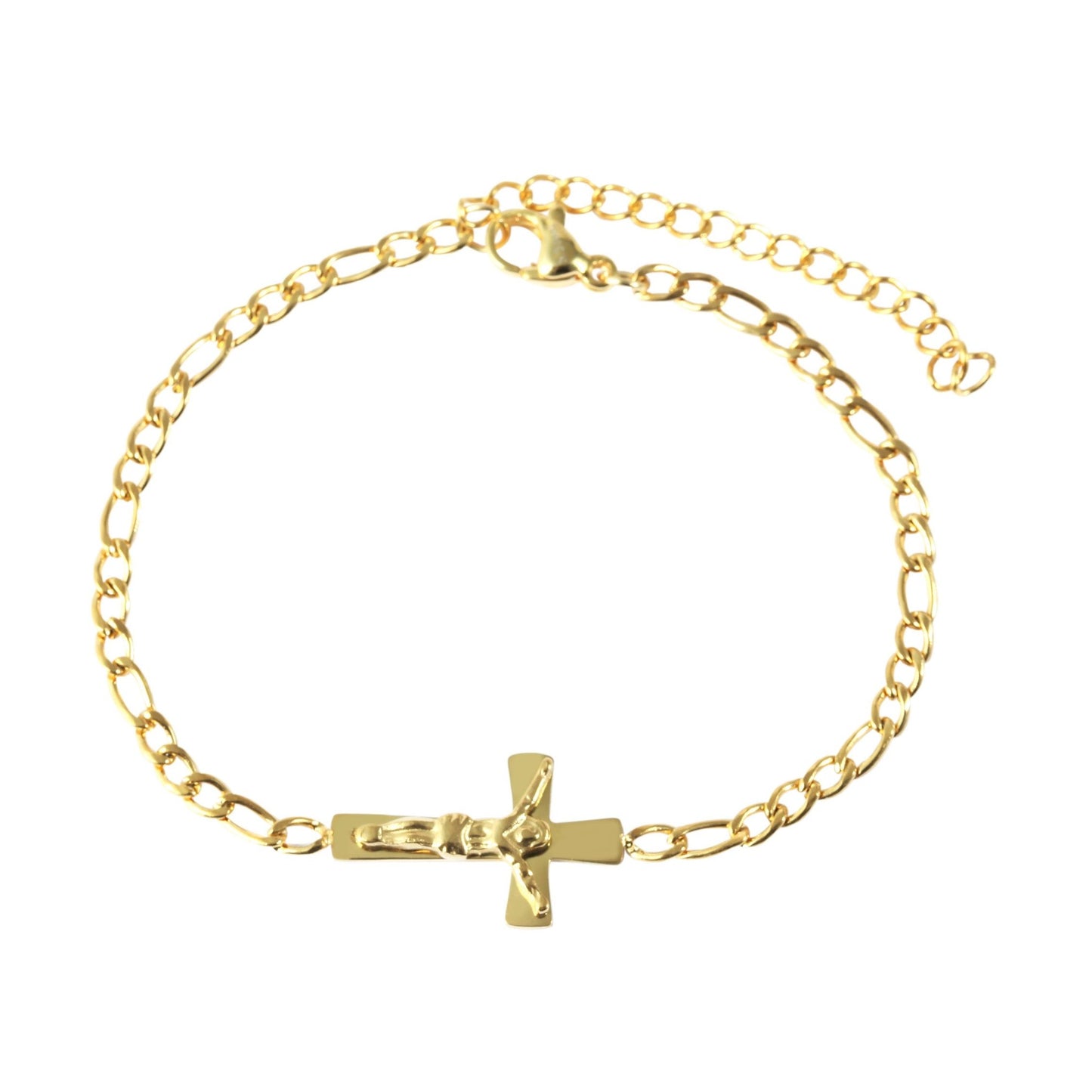 Unisex Armband – Kreuz aus Edelstahl 21 cm