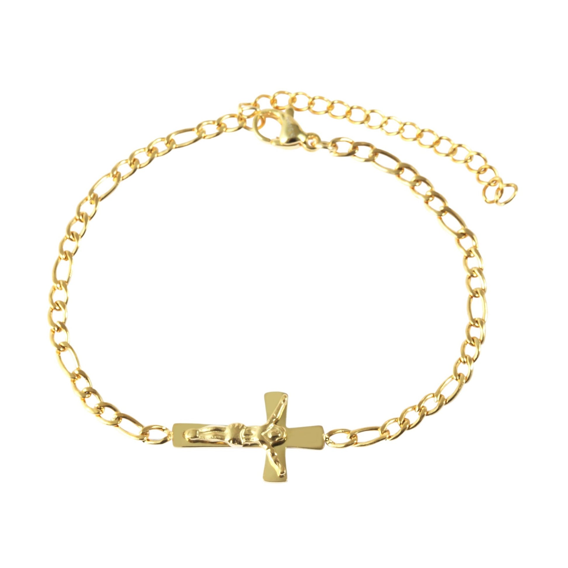 Unisex Armband – Kreuz aus Edelstahl 21 cm