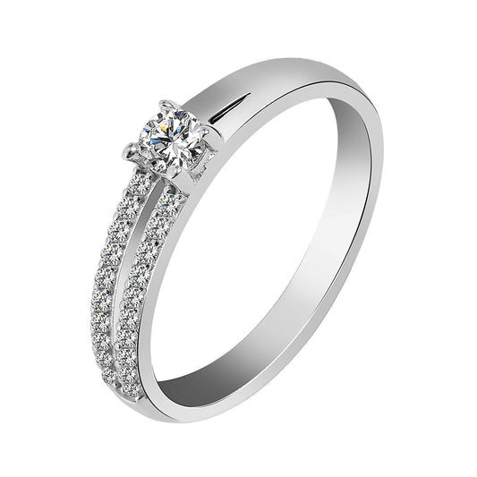Damen Ring aus 925 Silber mit Zirkonia