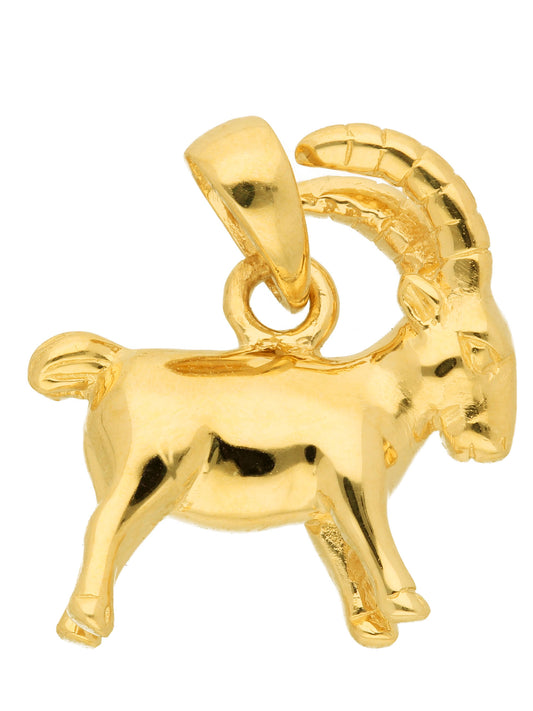 Adelia´s 585 Gold Sternzeichen Anhänger Steinbock