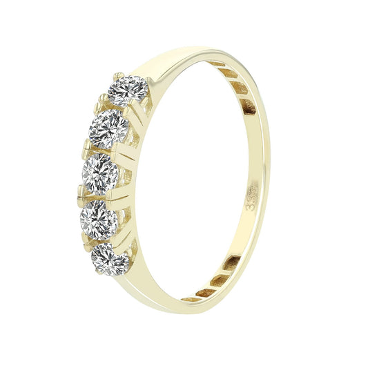 Damen Ring aus 333 Gold mit Zirkonia
