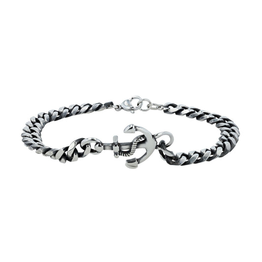 Herren Armband – Panzerarmband aus Edelstahl 22 cm
