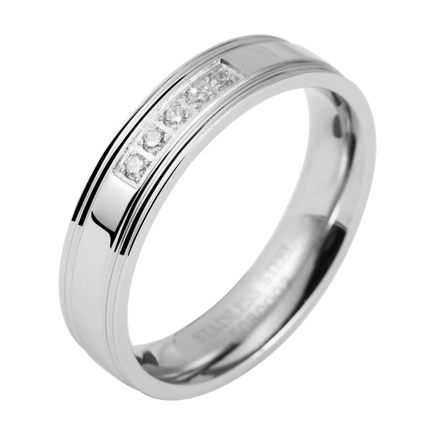 Damen Ring aus Edelstahl