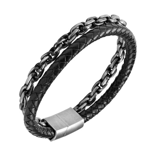 Unisex Armband – Lederarmband aus Leder 21 cm