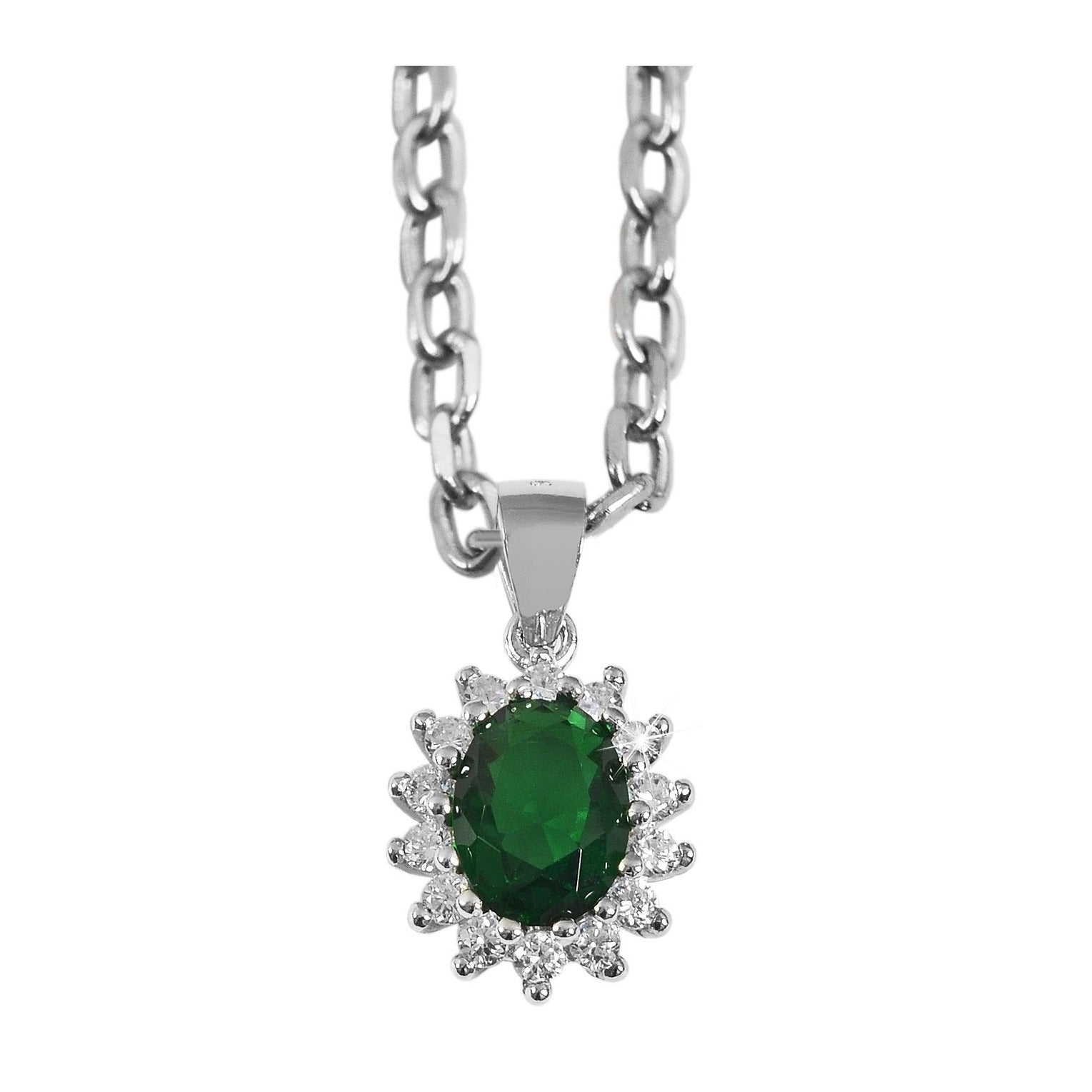Damen Anhänger aus 925 Silber mit Zirkonia
