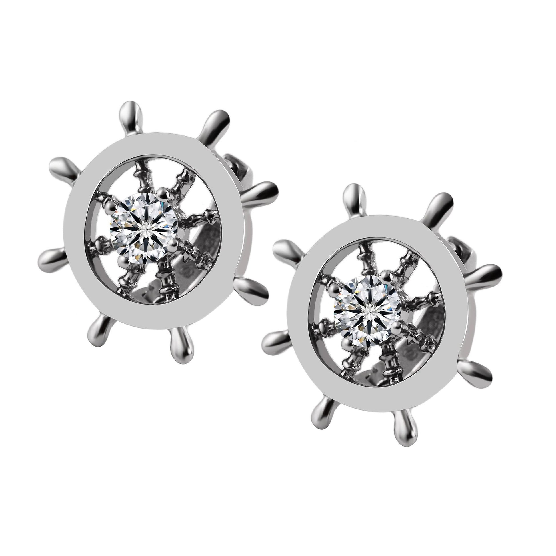 Damen Ohrringe aus Edelstahl mit Zirkonia