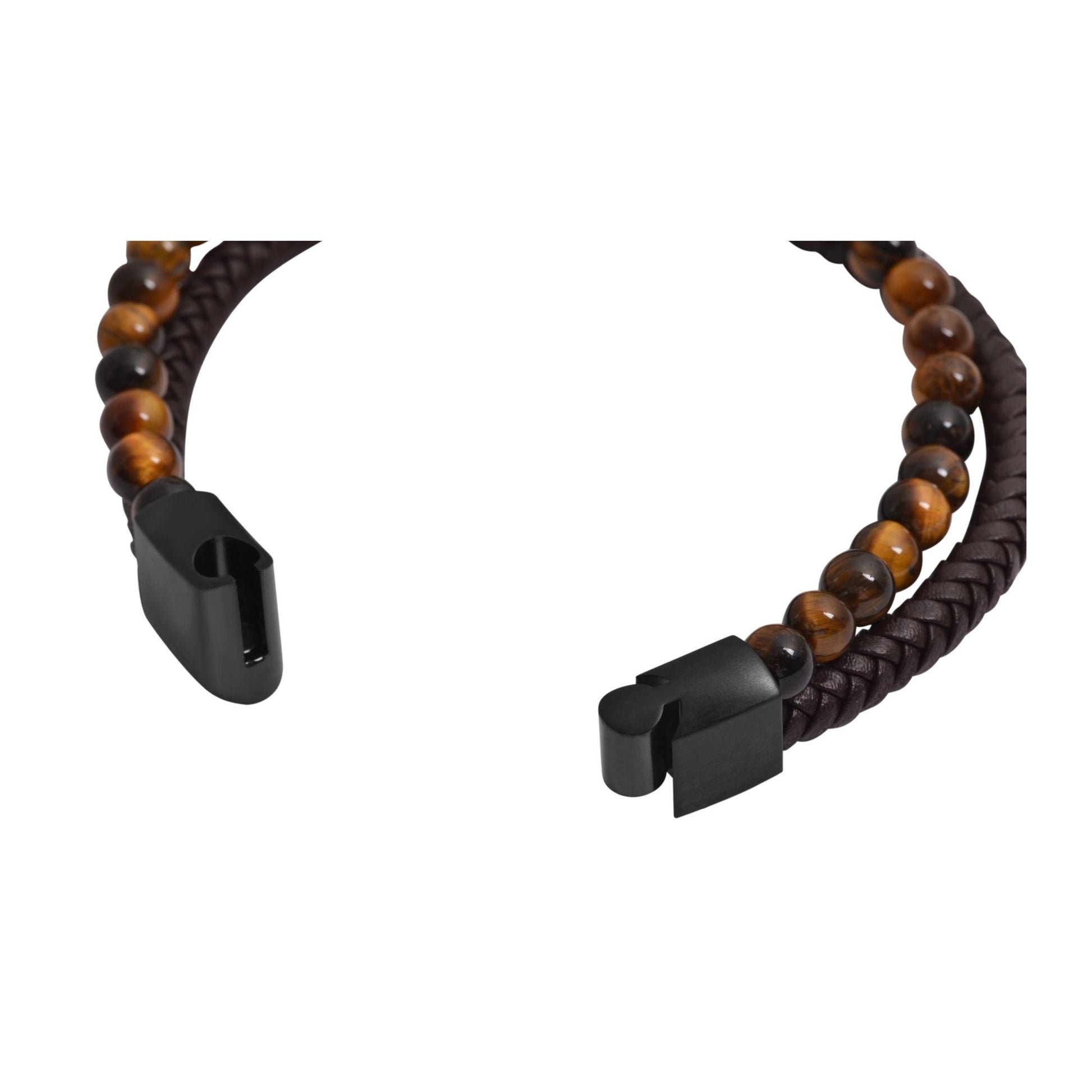 Unisex Armband aus Leder mit Perle 23 cm