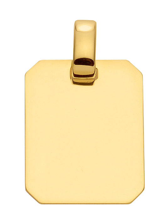 Adelia´s 585 Gold Gravurplatte Anhänger