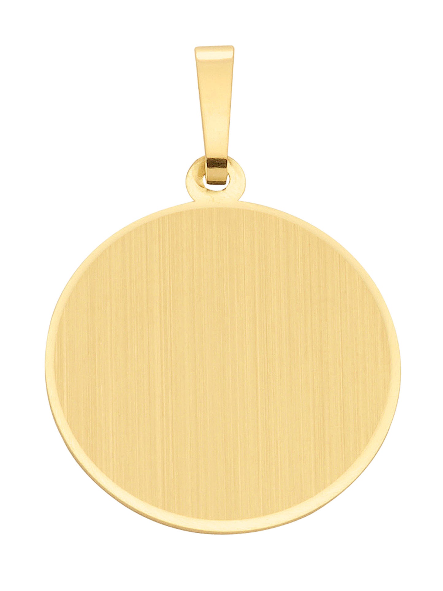Adelia´s 333 Gold Gravurplatte Anhänger Ø 19,1 mm