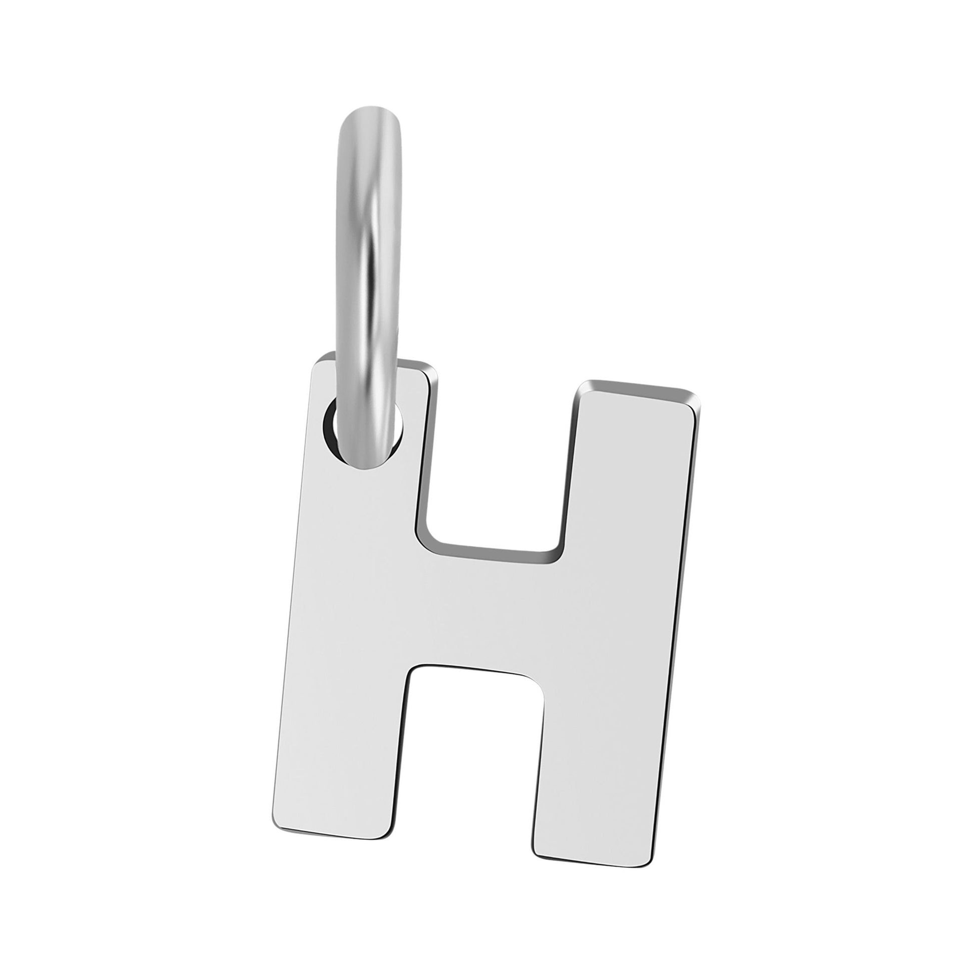 Unisex Anhänger – Buchstabe N Buchstabenanhänger aus 925 Silber