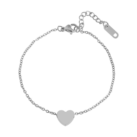 Damen Armband – Herz aus Edelstahl 20 cm