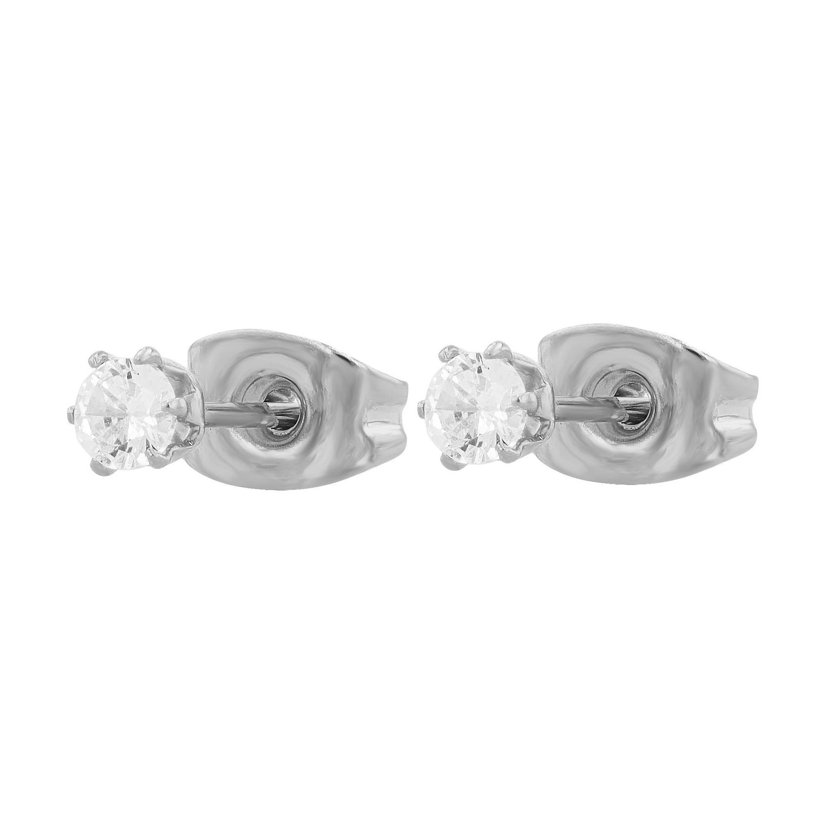 Damen Ohrringe – Ohrstecker aus Edelstahl mit Zirkonia