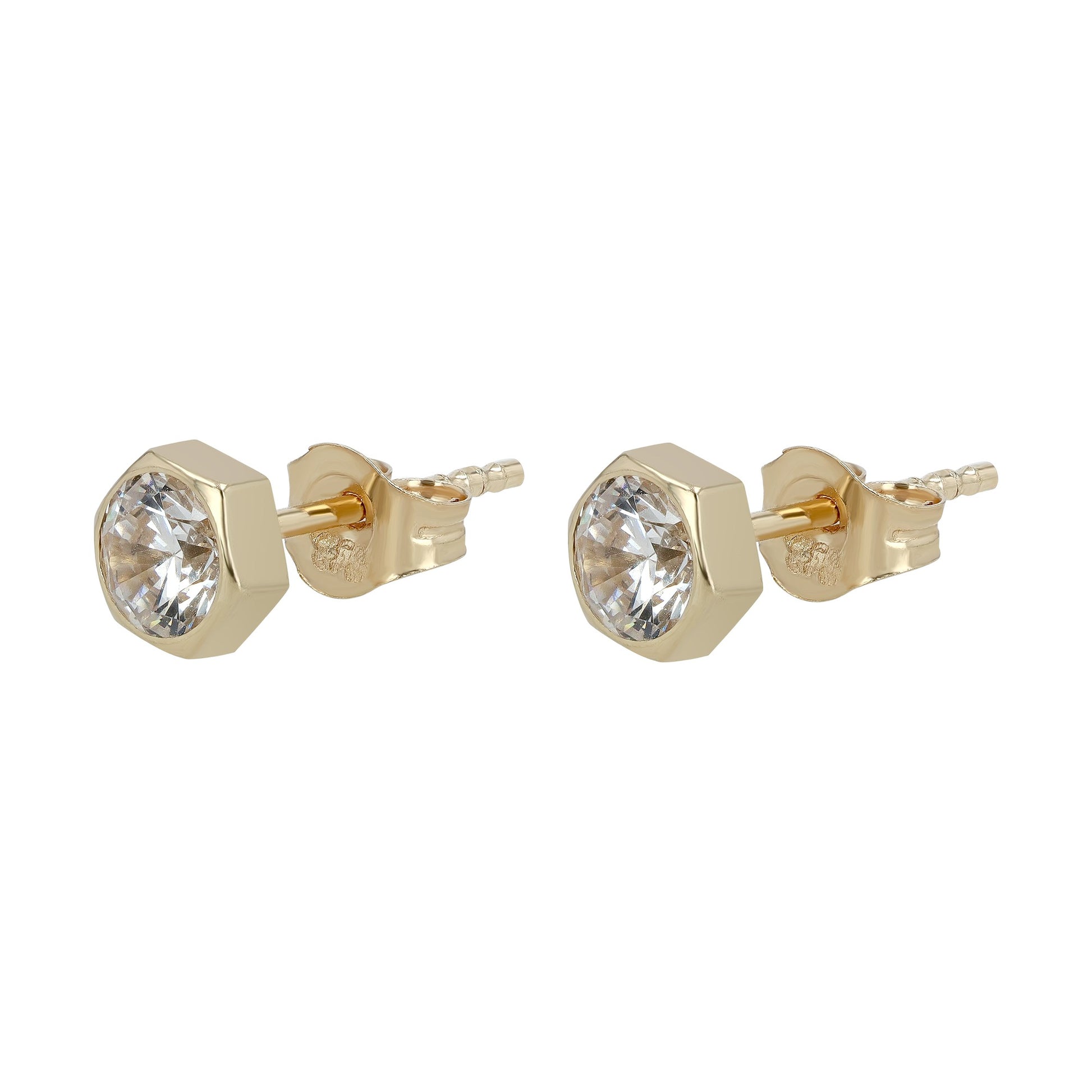 Damen Ohrringe – Ohrstecker aus 333 Gold mit Zirkonia