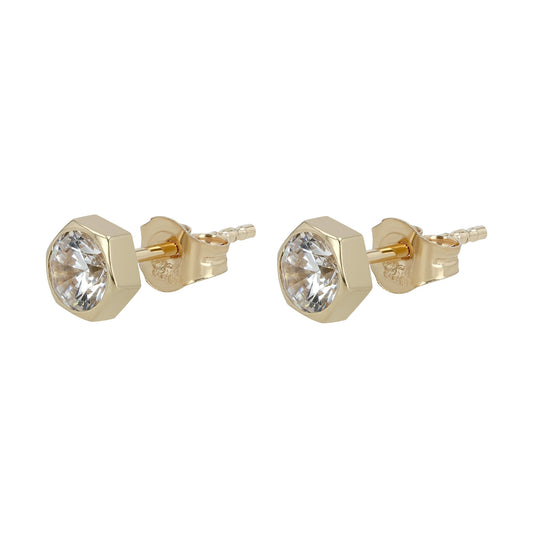 Damen Ohrringe – Ohrstecker aus 333 Gold mit Zirkonia