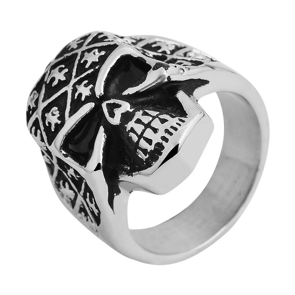 Herren Ring Totenkopf aus Edelstahl