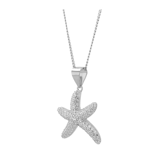 Damen Anhänger – Stern Anhänger aus 925 Silber mit Zirkonia