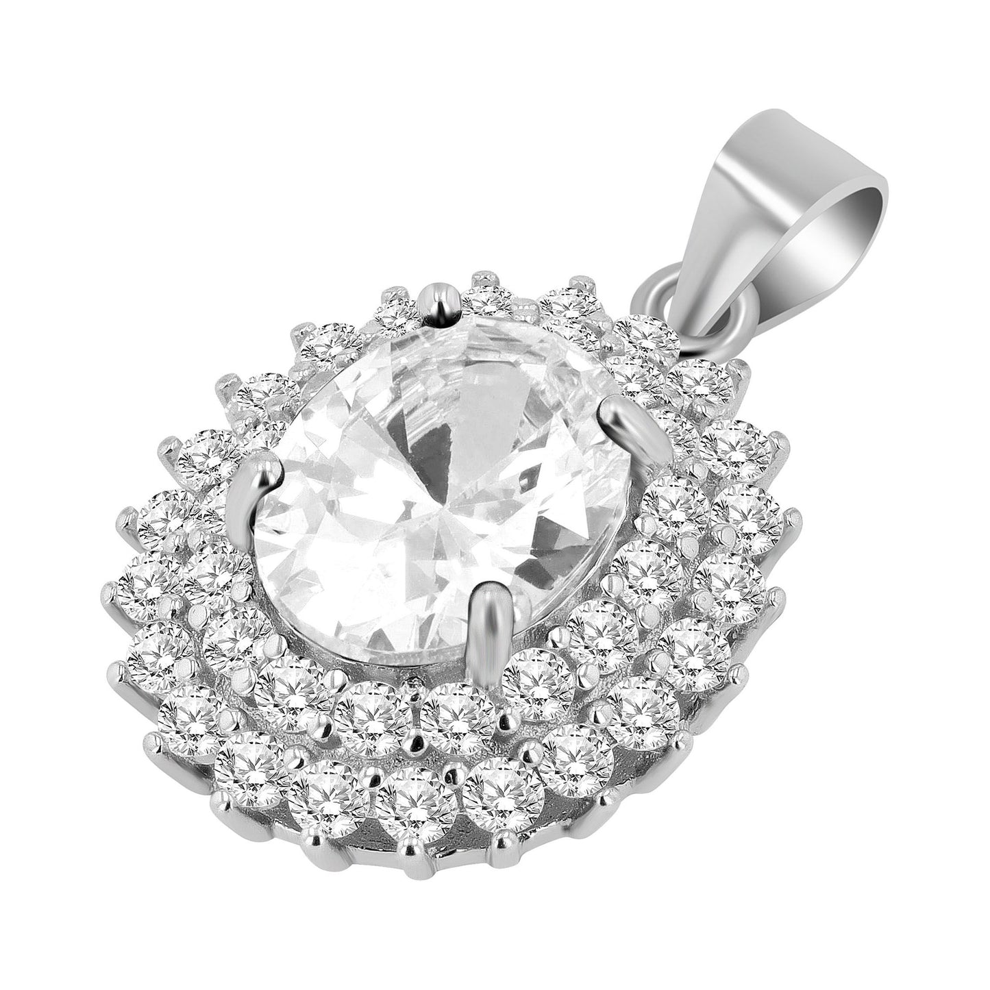 Damen Anhänger aus 925 Silber mit Zirkonia